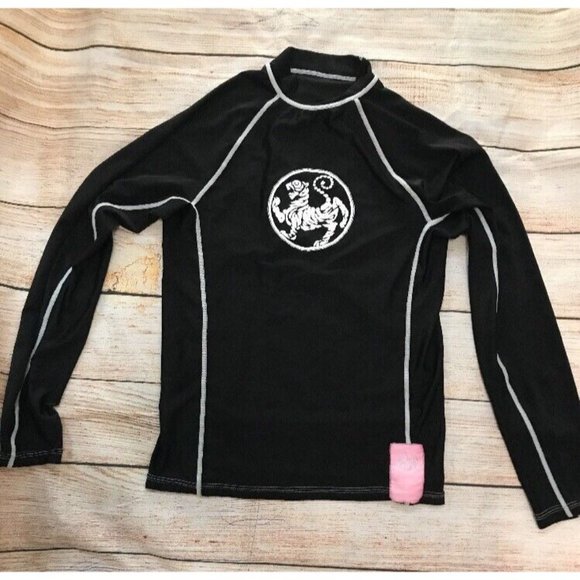 WHITE TIGER WELLNESS WOMEN'S LONGSLEEVE ACTIVEWEAR/FITNESS TOP BLACK SMALL SPF50 - Picture 5 of 8